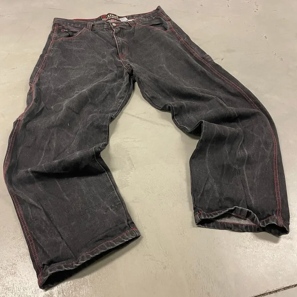 vintage baggy y2k Brooklyn express carpenter cargo jeans 38x32